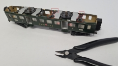 Inneneinrichtung für Märklin 348/1 4015 4038: SBB Leichtstahlwagen