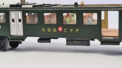 Inneneinrichtung für Märklin 348/1 4015 4038: SBB Leichtstahlwagen