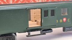 Inneneinrichtung für Märklin 348/4 4017: SBB Leichtstahl Gepäckwagen