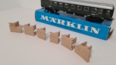 Inneneinrichtung für Märklin 4036 4037, Primex 4192 4193: DB / FS / CIWL Grossraumwagen
