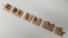 Inneneinrichtung für Märklin 4027 (4032): DB D-ZUG 1. Klasse Abteil