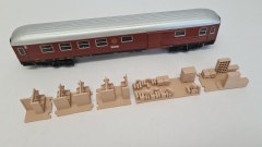 Inneneinrichtung für Märklin 4031: SJ Abteil- und Gepäckwagen