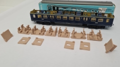 Inneneinrichtung für Märklin 4049 4117: NS Personenwagen 2. Klasse
