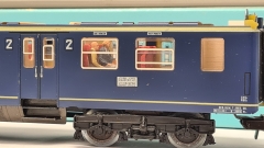 Inneneinrichtung (3-farbig) für Märklin 4049 4117: NS Personenwagen 2. Klasse