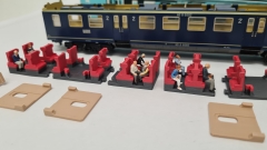 Inneneinrichtung (3-farbig) für Märklin 4049 4117: NS Personenwagen 2. Klasse