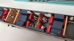Inneneinrichtung (3-farbig) für Märklin 4049 4117: NS Personenwagen 2. Klasse