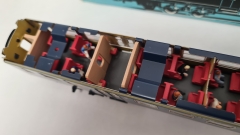 Inneneinrichtung (3-farbig) für Märklin 4049 4117: NS Personenwagen 2. Klasse