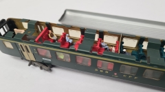 Inneneinrichtung (4-farbig) für Märklin 4066: SBB Schnellzugwagen 1. Klasse