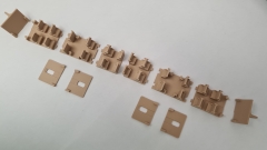 Inneneinrichtung (beige) für Märklin 4042: DB Silberling 2.Kl. Nahverkehrswagen