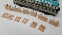 Inneneinrichtung (beige) für Märklin 4042: DB Silberling 2.Kl. Nahverkehrswagen