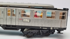 Inneneinrichtung (beige) für Märklin 4042: DB Silberling 2.Kl. Nahverkehrswagen
