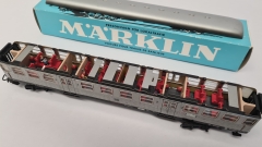 Inneneinrichtung (3-farbig) für Märklin 4042: DB Silberling 2.Kl. Nahverkehrswagen