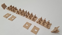 Inneneinrichtung (beige) für Märklin 4043: DB Silberling 1./2.Kl. Nahverkehrswagen