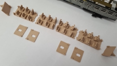Inneneinrichtung (beige) für Märklin 4043: DB Silberling 1./2.Kl. Nahverkehrswagen