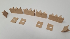 Inneneinrichtung (beige) für Märklin 4043: DB Silberling 1./2.Kl. Nahverkehrswagen
