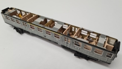 Inneneinrichtung (beige) für Märklin 4043: DB Silberling 1./2.Kl. Nahverkehrswagen