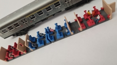 Inneneinrichtung (4-farbig) für Märklin 4043: DB Silberling 1./2. Klasse Nahverkehrswagen