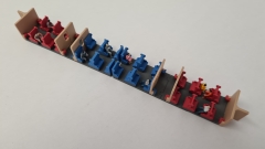 Inneneinrichtung (4-farbig) für Märklin 4043: DB Silberling 1./2. Klasse Nahverkehrswagen