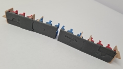 Inneneinrichtung (4-farbig) für Märklin 4043: DB Silberling 1./2. Klasse Nahverkehrswagen