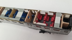 Inneneinrichtung (4-farbig) für Märklin 4043: DB Silberling 1./2. Klasse Nahverkehrswagen