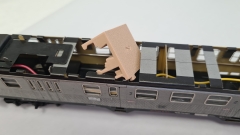 Inneneinrichtung (beige) für Märklin 4046: DB Silberling Steuerwagen Nahverkehrswagen