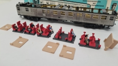 Inneneinrichtung (3-farbig) für Märklin 4046: DB Silberling Steuerwagen Nahverkehrswagen