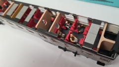 Inneneinrichtung (3-farbig) für Märklin 4046: DB Silberling Steuerwagen Nahverkehrswagen