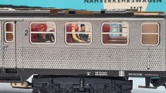 Inneneinrichtung (3-farbig) für Märklin 4046: DB Silberling Steuerwagen Nahverkehrswagen