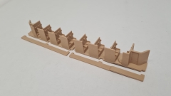 Inneneinrichtung für Märklin 346/1 346/6 4006 4014 4020: DB Abteilwagen Schürzenwagen D-ZUG