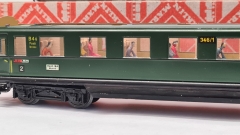 Inneneinrichtung für Märklin 346/1 346/6 4006 4014 4020: DB Abteilwagen Schürzenwagen D-ZUG
