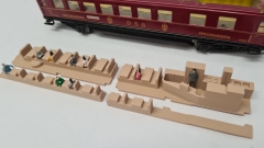 Inneneinrichtung für Märklin 346/2 346/2J 4008 4009: DB Speisewagen Schürzenwagen