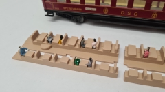 Inneneinrichtung für Märklin 346/2 346/2J 4008 4009: DB Speisewagen Schürzenwagen
