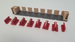 Inneneinrichtung für Märklin 4070 4071: RAm TEE Abteilwagen (Bausatz, farbig)