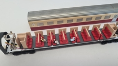 Inneneinrichtung für Märklin 4070 4071: RAm TEE Abteilwagen (Bausatz, farbig)