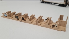 Inneneinrichtung für Märklin 4070 4071: RAm TEE Grossraumw. (Plexiglasleiste)